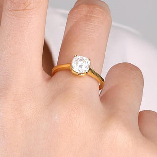 Eternal Ember · Cushion Cut Moissanite Promise Ring
