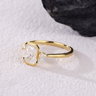 Equinox Ray · Radiant Cut Moissanite Statement Ring