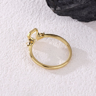 Equinox Ray · Radiant Cut Moissanite Statement Ring