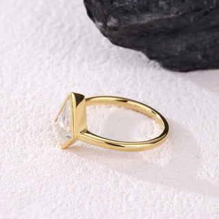 Vector Flame · Kite Cut Moissanite Statement Ring