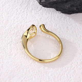 Stellar Drift · Pear Cut Moissanite Statement Ring