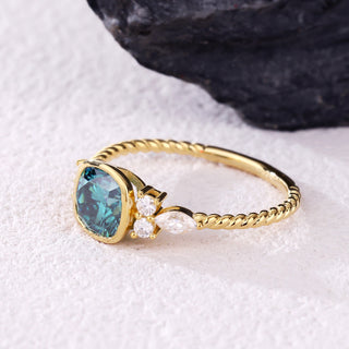 Sylvan Verse · Cushion Cut Moissanite Promise Ring