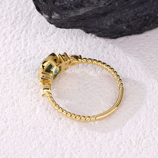 Sylvan Verse · Cushion Cut Moissanite Promise Ring