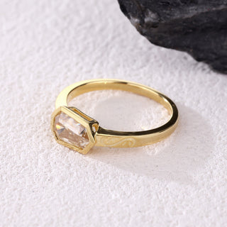 Rune Light · Hexagon Cut Moissanite Promise Ring