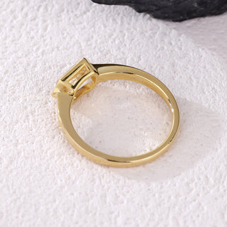 Rune Light · Hexagon Cut Moissanite Promise Ring