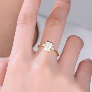 Equinox Ray · Radiant Cut Moissanite Statement Ring
