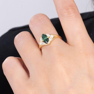 Verdant Crown · Marquise Cut Moissanite Engagement Ring