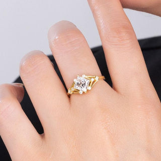 Crownspire · Princess Cut Moissanite Engagement Ring