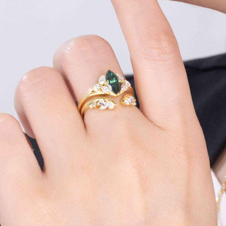 Sylvan Flame · Marquise Cut Moissanite Bridal Set