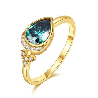 Goddess Tear · Pear Cut Moissanite Engagement Ring