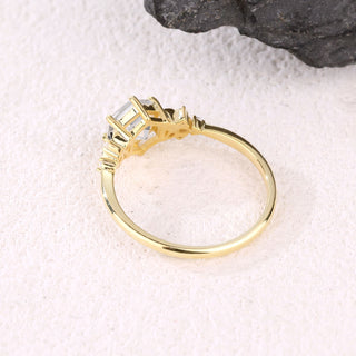 Ethereal Bond · Hexagon Cut Moissanite Engagement Ring
