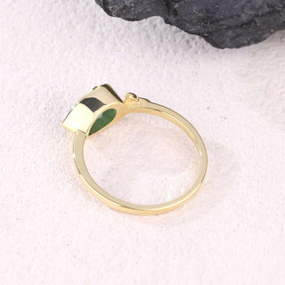 Goddess Tear · Pear Cut Moissanite Engagement Ring