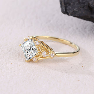 Crownspire · Princess Cut Moissanite Engagement Ring