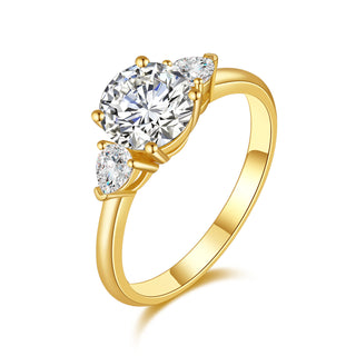 Timeless Vow · Round Cut Moissanite Engagement Ring