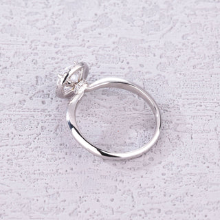 Halo Promise • Round Cut Moissanite Engagement Ring