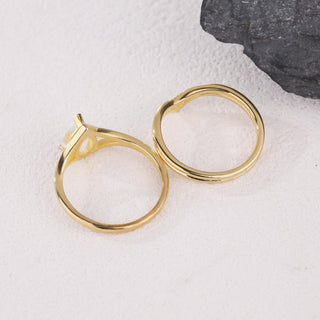 Celestial Teardrop • Pear Cut Moissanite Bridal Set