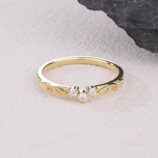 Floral Vow · Moissanite Universal Enhancer Band