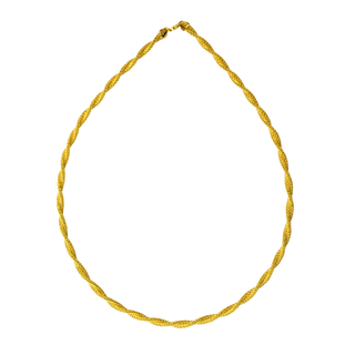 925 Italian Silver Necklace 4M flat twisted mesh necklace 45CM