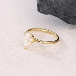 Lumen Vow · Pear Cut Moissanite Engagement Ring