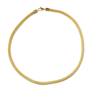 925 Italian Silver Necklace，6mm woven hollow soft net A necklace 40cm