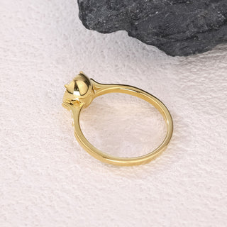 Velvet Glow · Oval Cut Moissanite Promise Ring