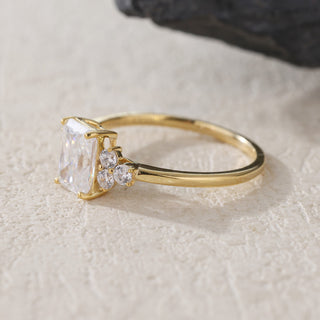 Celestial Glow · Radiant Cut Moissanite Engagement Ring