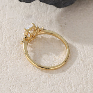 Celestial Glow · Radiant Cut Moissanite Engagement Ring