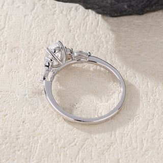 Stellar Grace · Round Cut Moissanite Engagement Ring