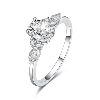 Stellar Grace · Round Cut Moissanite Engagement Ring