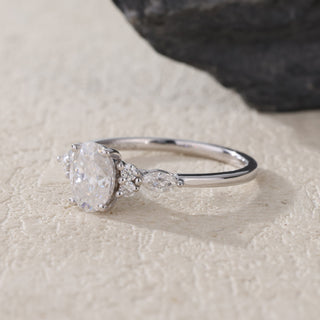 Stellar Grace · Round Cut Moissanite Engagement Ring