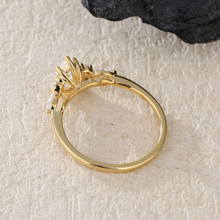 Celestial Tear · Pear Cut Moissanite Engagement Ring