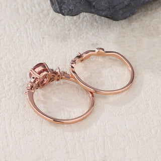 Blush Symphony · Pear Cut Pink Tourmaline Bridal Set