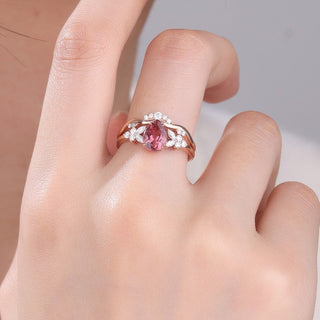 Blush Symphony · Pear Cut Pink Tourmaline Bridal Set
