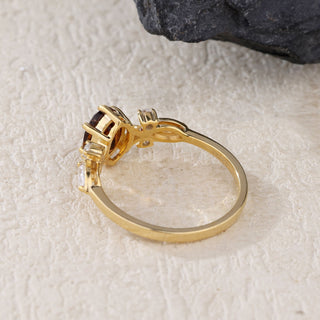 Golden Ember · Oval Cut Tourmaline Promise Ring