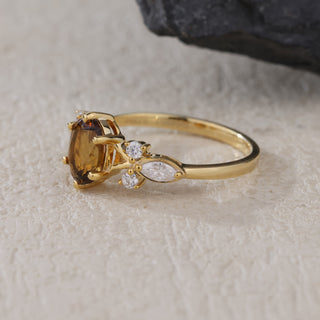 Golden Ember · Oval Cut Tourmaline Promise Ring