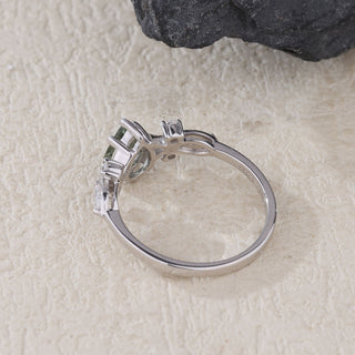 Moonlit Mist · Pear Cut Tourmaline Promise Ring