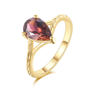 Amber Mirage · Pear Cut Tourmaline Promise Ring