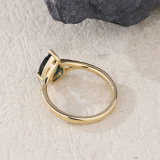 Ocean Whisper · Pear Tourmaline Promise Ring