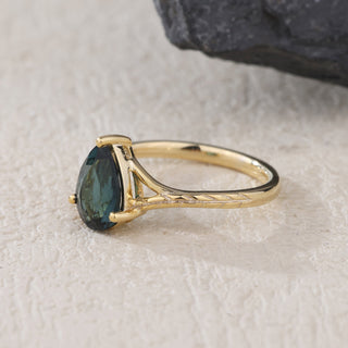 Ocean Whisper · Pear Tourmaline Promise Ring