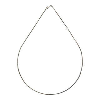 925 Italian Silver Necklace 1.6 Hollow Mirror Box Necklace 45CM