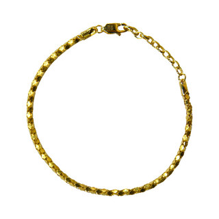 925 Italian Silver Bracelet 2.5 Mirror Small Round Hug Bracelet 16+3cm