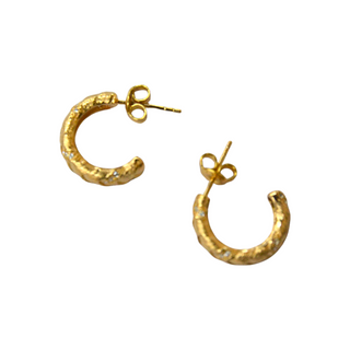 925 Italian Silver Earring Braided Twisted C Earrings