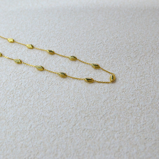 925 Italian Silver Necklace 035 Cross-shaped Melon Seed Necklace 55CM