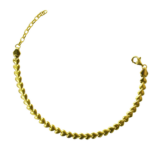 925 Italian Silver Bracelet 4.5M hollow heart-shaped bracelet 16+3cm