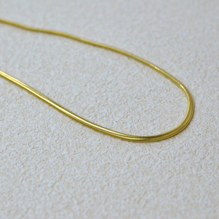 925 Italian Silver Necklace 3.0 non-vehicle flat snake necklace 42+5CM