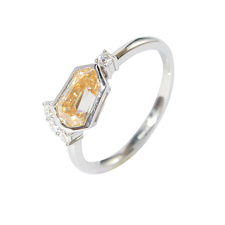 Sunlit Veil · ShieldCut Promise Ring