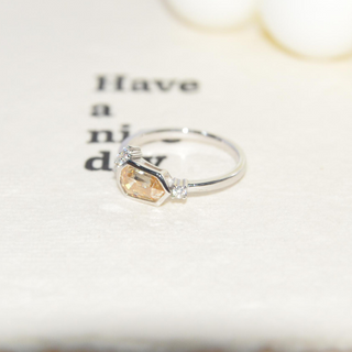 Sunlit Veil · ShieldCut Promise Ring