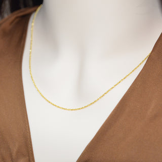 925 Italian Silver Necklace 2.5 twisted cauliflower B67 42+5CM