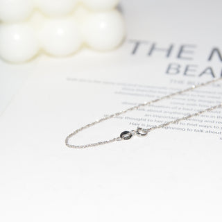 925 Italian Silver Necklace 2.5 twisted cauliflower B67 42+5CM