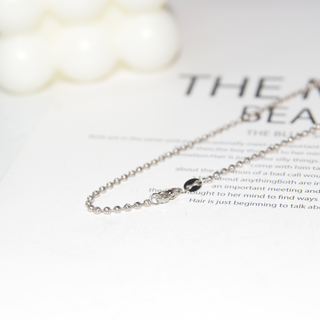 925 Italian Silver Necklace 2.0 moon pearl necklace 50cm